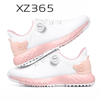 PGM Golf Shoes Woman Nail Waterproof Sneaker Non-Slip, Lightweight Knobs, Comfortable, Cushioned, Spikeless Shoes XZ365