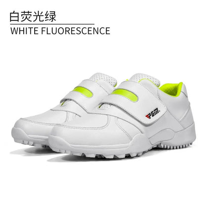 PGM Children Girls Boys Golf Shoes Anti-Skid Leather Outdoor Kids Sneakers Sports Shoes
