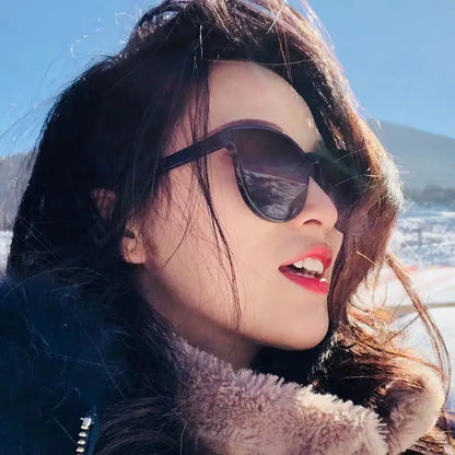 OIMG Cat Eye Sunglasses Woman Vintage Brand Black Glasses Fashion Style Eyewear Personality Sunglasses Gafas De Sol UV400