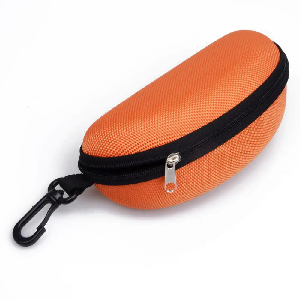 KLASSNUM Portable EVA Glasses Case With Carabiner Hook Colorful Sunglasses Hard Case Zipper Eyeglasses Protector Box Holder New