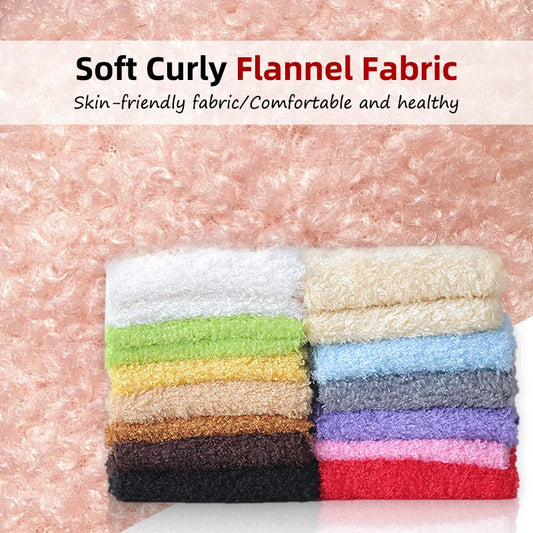 1 Yard Soft Warm Furry Fluffy Plush Fabric Curly Teddy Faux Fur Fabric for Clothing Lining Coat Doll Bag Hat Diy Pet Toy Clothes