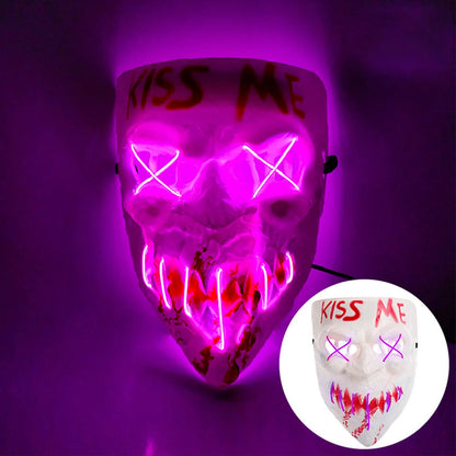 Luminous Mask Mask Dance Cold Light LED Mask Scary Mask for Festival Cosplay Halloween Costume Masquerade Parties,Carnival,Gift