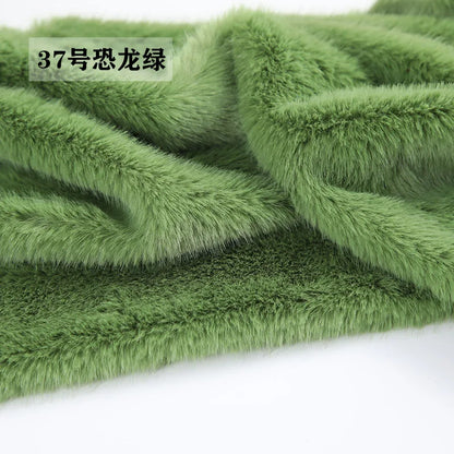 40Colours 2cm Imitation Mink Plush Fur Fabric Doll Manual DIY Counter Scarf Cuddle Doll Faux Fur Fabric 50*50