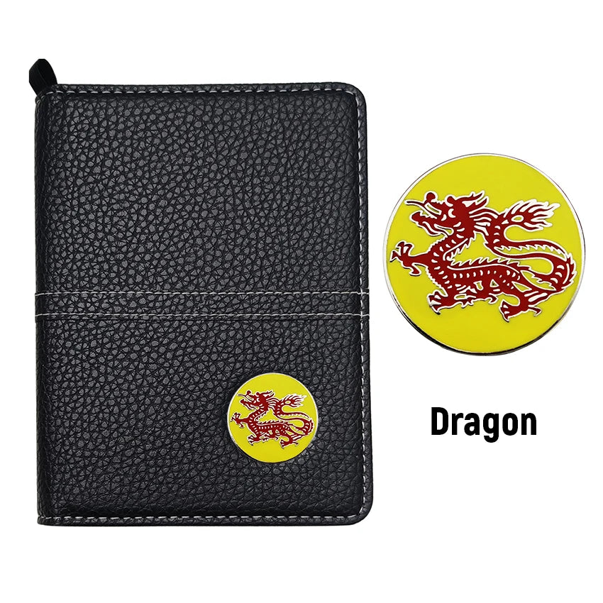 1 Set Golf Scorecard Holder Golf Score Card Wallet With Card Slot and Pencil Loop and Golf Marker Golf Accessories for Golfers