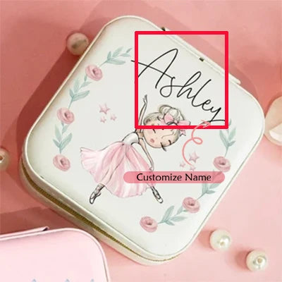 Personalized Custom Mermaid Ballerina Jewelry Box for Little Girl Christmas Birthday New Year Granddaughter Daughter Sister Gift