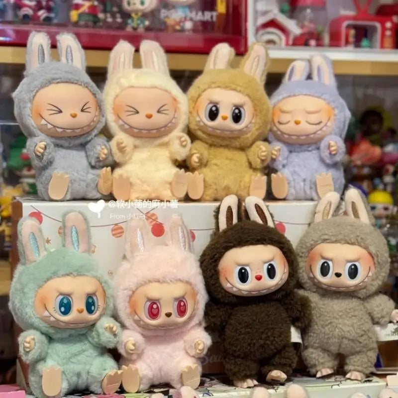 Labubu the Monster Exciting Macaron Series Blind Box Labubu Have a Seat Series Blind Bag Figure Vinyl Plush Doll Mystery Box Toy