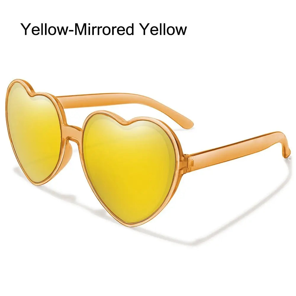 Summer Heart Sunglasses Trendy Heart Shaped Sun Glasses for Women Party Halloween Cosplay Glasses UV400 Protection Eyewear