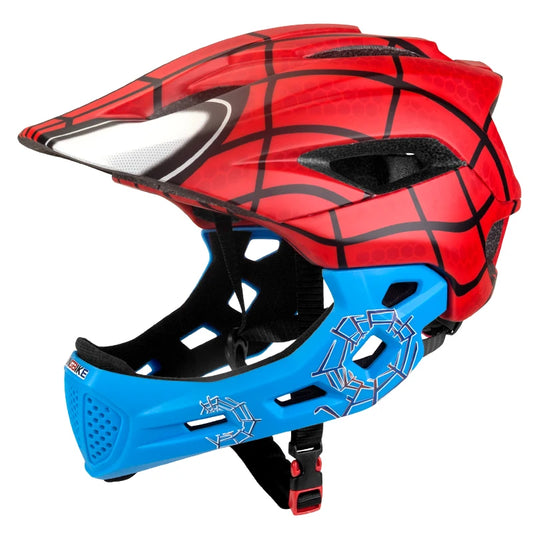BATFOX Bicycle Helmet for Children Full Face Motocross Helmet MTB Detachable Mountain Bike Helmet Child Moto Cross Helmet