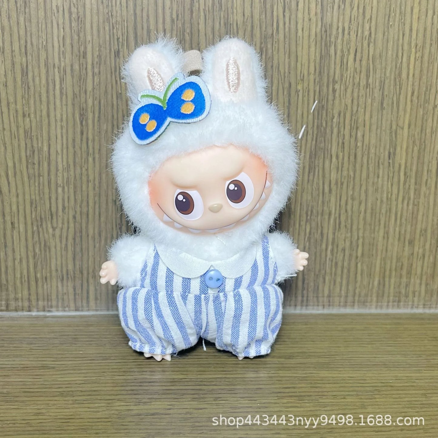 Mini Labubu Clothes Dress Pants Set for 10.5cm Labubu V4 the Monsters Pin Doll Clothes Outfit Accessories Ropa Labubu