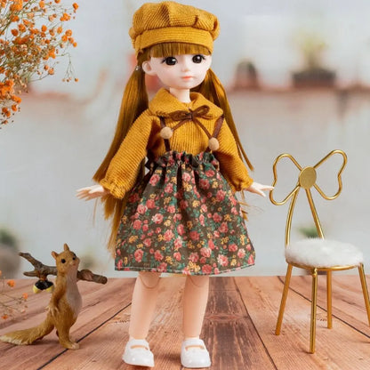 BJD Dolls BJD Dolls and Clothes Hinged Doll Brown Eye Removable Joints 3D Eyes Doll 13 Movable Joints Anime