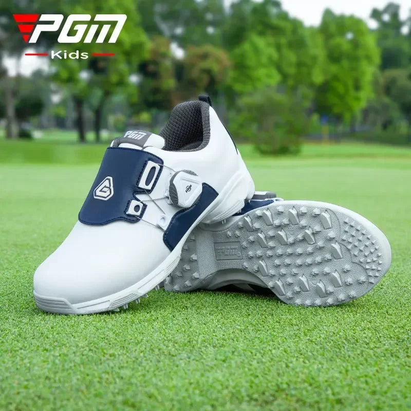 PGM Golf Children's Shoes Casual Sports Kids Sneakers Knob Shoelaces Microfiber Waterproof Anti Slip XZ211 Wholesale