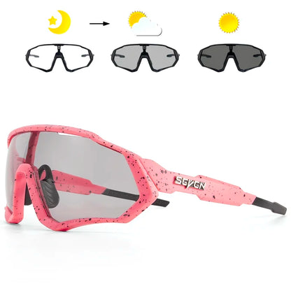 Photochromic Cycling Sunglasses Outdoor Sports Running Drving Glasses Road MTB Bicycle Goggles  UV400 Safety Bike Eyewear