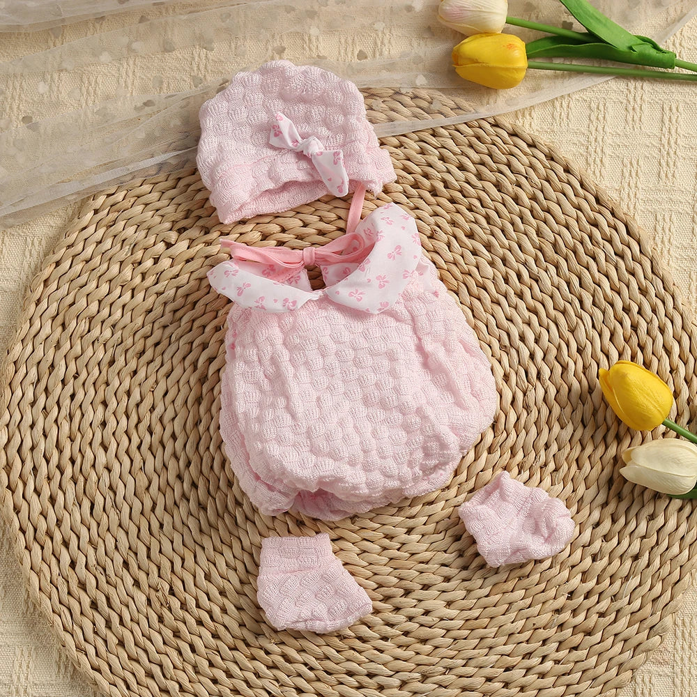 Doll Clothes Dress Jumpsuit Vest for 40cm New Baby Reborn American Doll Baby Girl DIY Clothes Toys for 16 Inch Dolls