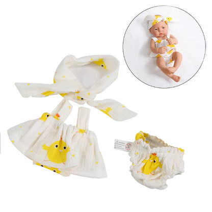 Doll Clothes Dress Jumpsuit Vest for 40cm New Baby Reborn American Doll Baby Girl DIY Clothes Toys for 16 Inch Dolls
