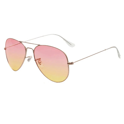FOENIXSONG Fashion Pilot Sunglasses for Women Men  Classic Eyewear Gradient Mirrored Blue Silver Gray Sun Glasses Sunglass