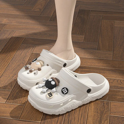 Children's Clogs for 6-18 Year Kids Sandals Cool Mules Outer Wear Summer Hole Shoes for Boys and Girls Slippers