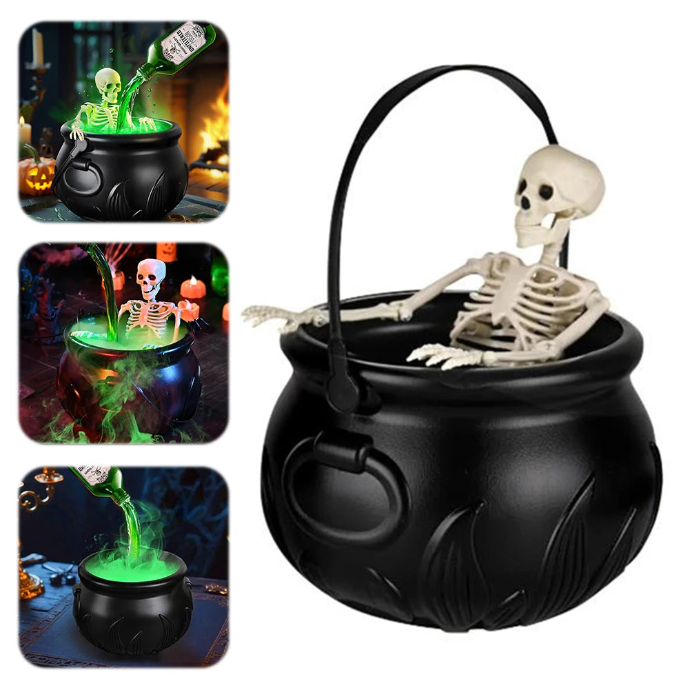 Halloween Decorations Indoor Decorations Indoor Witch Cauldron Black Plastic Bowl Party Decor for Home Garden Kitchen Yard