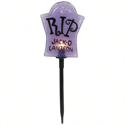 3-Pack Artificial Tombstone Decorations - Halloween Cemetery Grave Stones With Realistic Details, Weather-Resistant Outdoor
