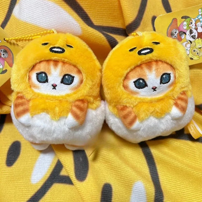 Halloween Collection Amine Mofusand Plush Doll Toys Keychain Pumpkin Gudetama Shark Cat Soft Doll Bag Pendant Stuffed Plushie