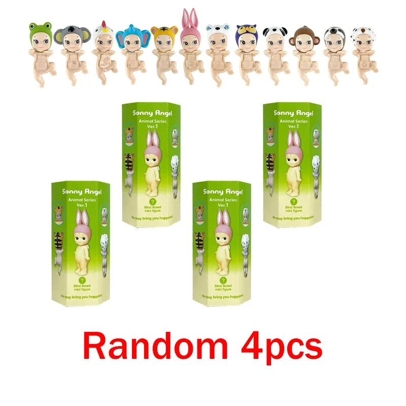 Sonny Angel Blind Box Animal Angel Series Anime Character Mini Doll Toy Cute Decoration Kids Surprise Birthday New Year Gifts