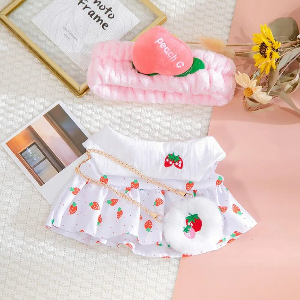Doll Cloth Accessories LaLafanfan Cafe Clothes Dress Up DIY Clothing Yellow Duck Clothes 30cm Kawaii Plush Clothes Dolls
