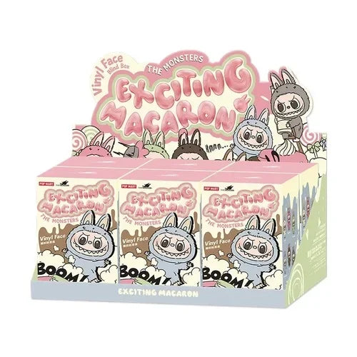 Labubu the Monsters Exciting Macarons Series Blind Box Toys Mystery Box Cute Action Anime Figure Doll Kids Birthday Gift
