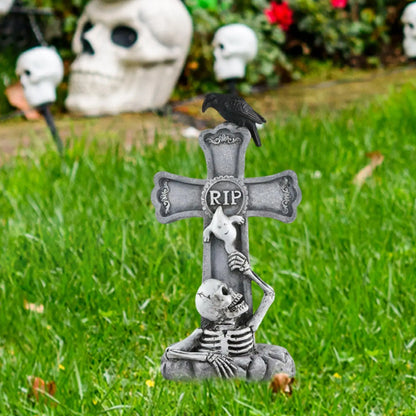 Halloween Graveyard Decorations Tombstones Halloween Decor Scary Gravestones Headstones Props for Crafts Signs Exterior Ground