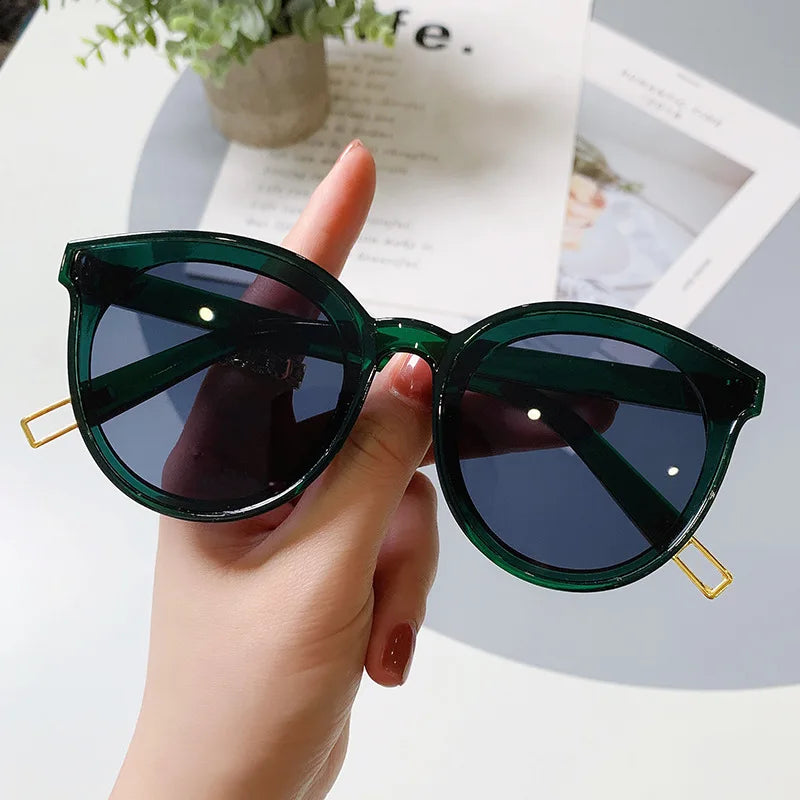 OIMG Cat Eye Sunglasses Woman Vintage Brand Black Glasses Fashion Style Eyewear Personality Sunglasses Gafas De Sol UV400