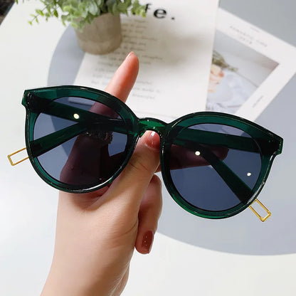 OIMG Cat Eye Sunglasses Woman Vintage Brand Black Glasses Fashion Style Eyewear Personality Sunglasses Gafas De Sol UV400