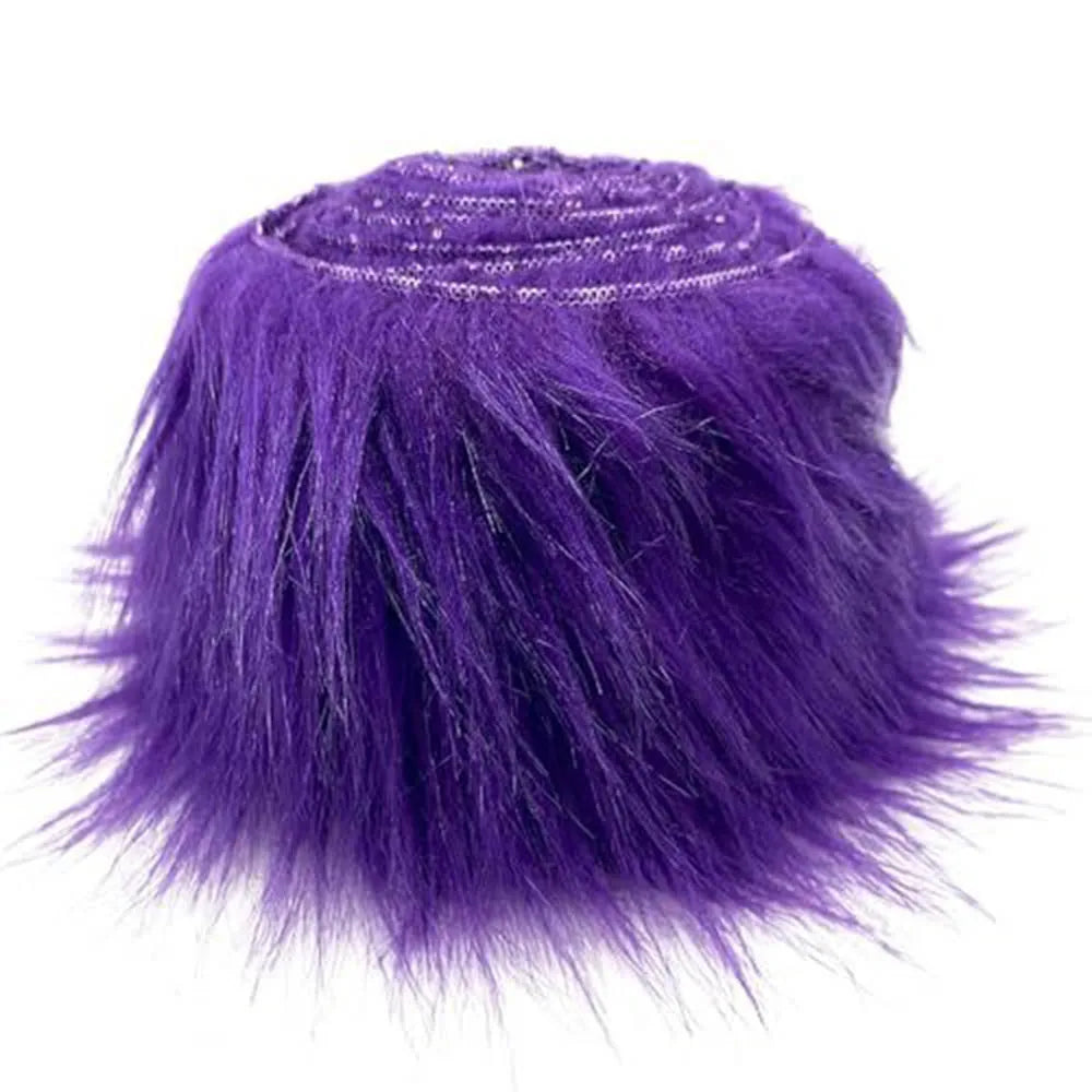 1.5M Faux Fur Ribbon Tapes Handmade Trimming Home Decoration Apparel Sewing Crafts Plush Fur Stripe Trim Fabric Costume Supplies