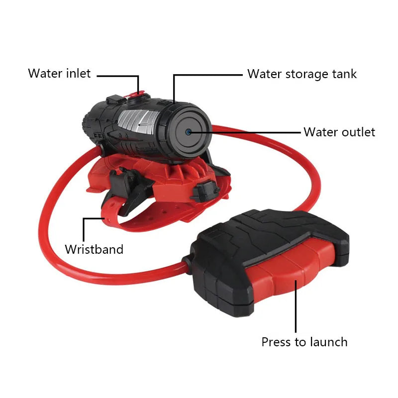 Spider Web Shooters Toy Water Guns With Glove Squirt Guns Summer Outdoor Water Gun Toys for Kids and Adults Beach Play Water