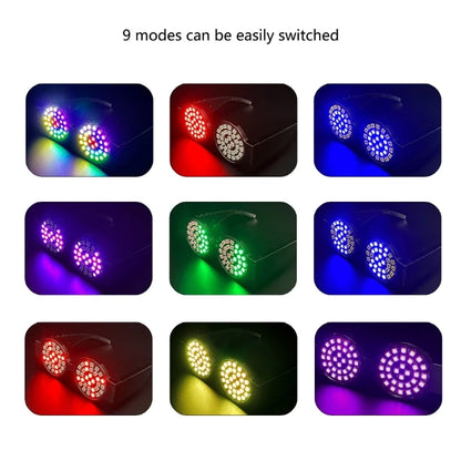 Stylish Colorful LED Glasses Unique Eyewear Accessory for Parties and Gatherings