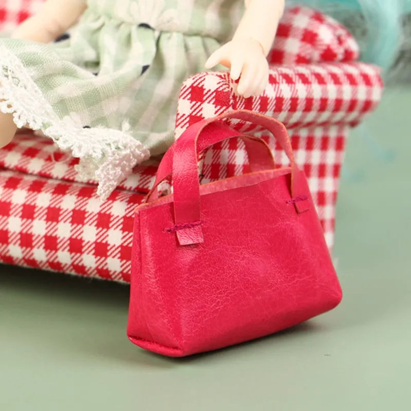 1PCS New Fashion Mini Handbag Shoulder Bag for Doll Decor Accessories Kids Toys