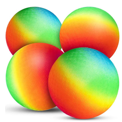 8.5 Inch Rainbow Playground Balls for Kids Kindergarten School Backyard Park Beach Fun Stuff Outdoor Toys Spielzeuge Kinder