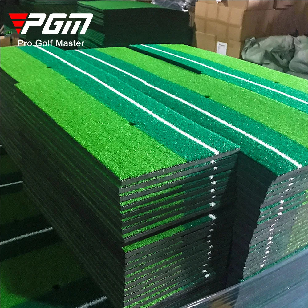 PGM Golf Mat With Rubber Tee Holder Realistic Grass Putting Mats Outdoor Sports Golf Training Turf Mat Indoor Office DJD003-9