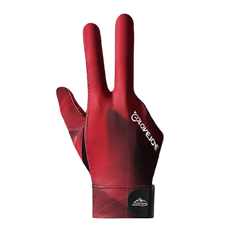 Billiards Gloves Enhanced Grip Left Right Hand Open Three Finger Professional Billiards Gloves Snooker Table Tennis Gloves