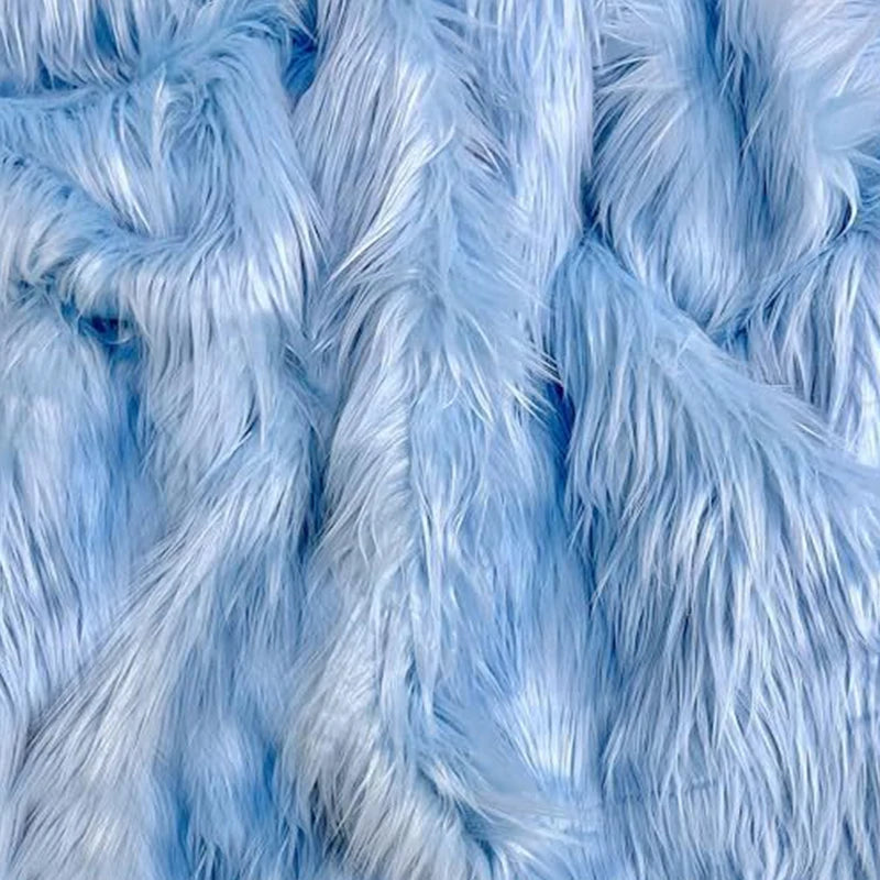 25*25Cm Faux Fur Fabric Square Artificial Fur Long Pile Plush Fabric for DIY Chair Cushion Crafts Dolls Beard Hair Decoration