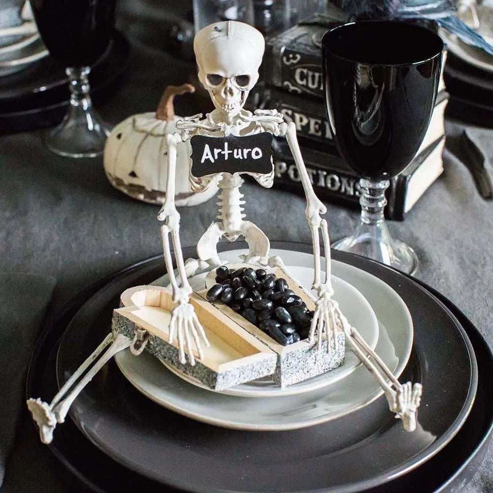 1/2pcs Halloween Skull Bat Skeleton Human Shape Bones Halloween Party Supply Home Garden Decoration Haunted House Horror Props