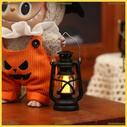 New Halloween Labubu Clothes Cute Witch Dress Pumpkin Belt Pants Ghost Outfit Mini Plush Doll Clothing Fashion Doll Accessories