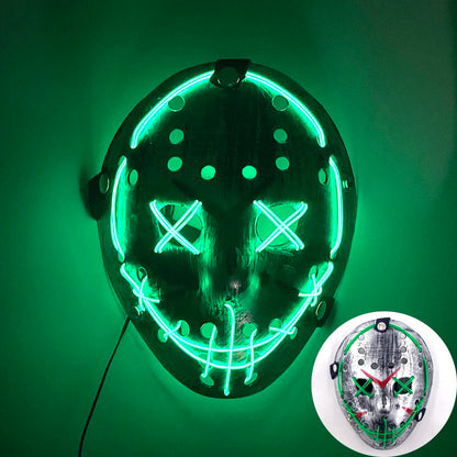 New Arrival Halloween Mask Horror Venom  LED Luminous Mask Cosplay Costume Makeup Prom Party