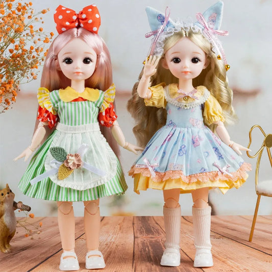 BJD Dolls BJD Dolls and Clothes Hinged Doll Brown Eye Removable Joints 3D Eyes Doll 13 Movable Joints Anime