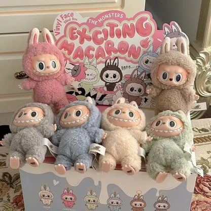 2025 Popmart Labubu the Monsters Lisa Seme Heart Macarrr Vinyl Base Series Trendy Toy Decorations Birthday Gifts