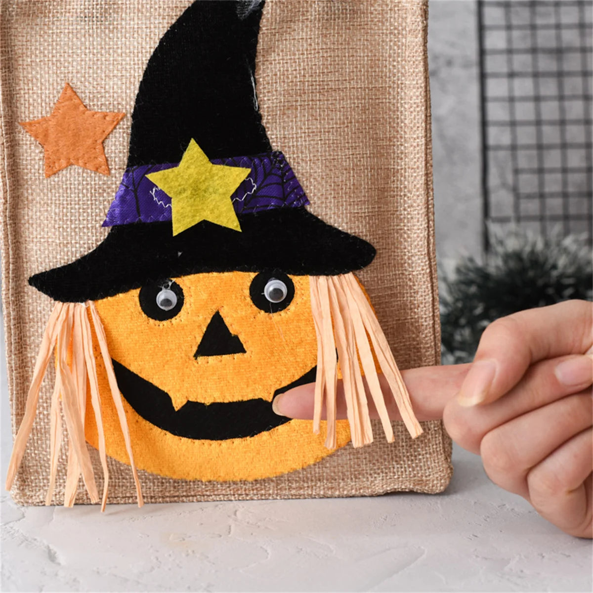 New Halloween Gift Non-Woven Handbag Candy Bag Ghost Festival Pumpkin Bag Decoration Props Gift Bag