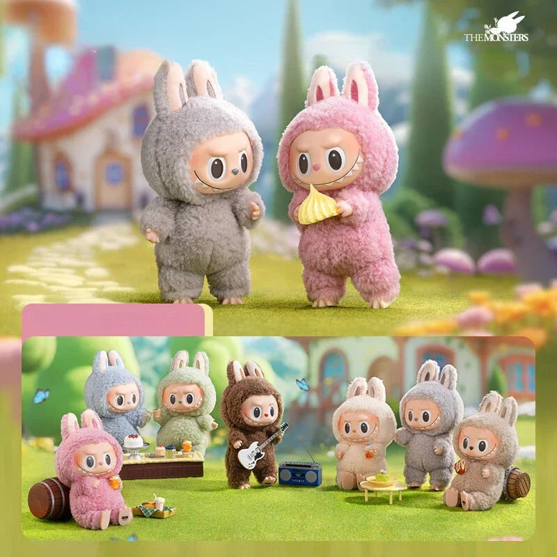 Labubu the Monsters Exciting Macarons Series Blind Box Toys Mystery Box Cute Action Anime Figure Doll Kids Birthday Gift