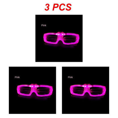 Sense of Future Science Technology LED Luminous Glasses Ins Popular Punk Goggles Party Christmas Colorful Light Shades Decor