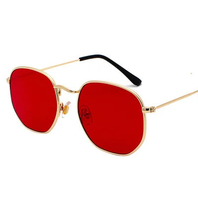 Fashion Hexagon Sunglasses Women Men 2025 Square Metal Frame Designer Sun Glasses for Driving Sunglass UV400 Protection Outdoor