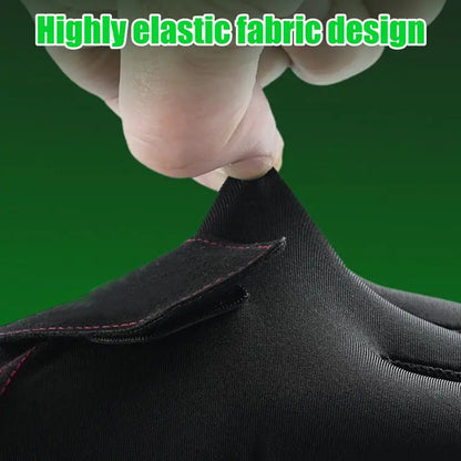 1PC Open Finger Billiard Gloves Antiskid Polyester Snookers Billiard Gloves Adjust Sticker Portable Lightweight Pro Training