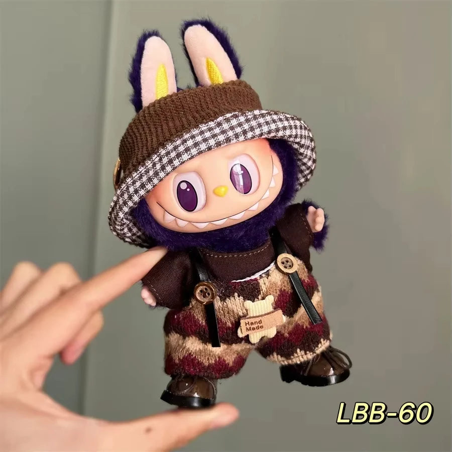 Mini Doll'S Clothes Outfit Accessories for Korea Kpop Exo 15-17cm Labubu Idol 10cn Cotton Doll Replacement Suit Clothing Gift