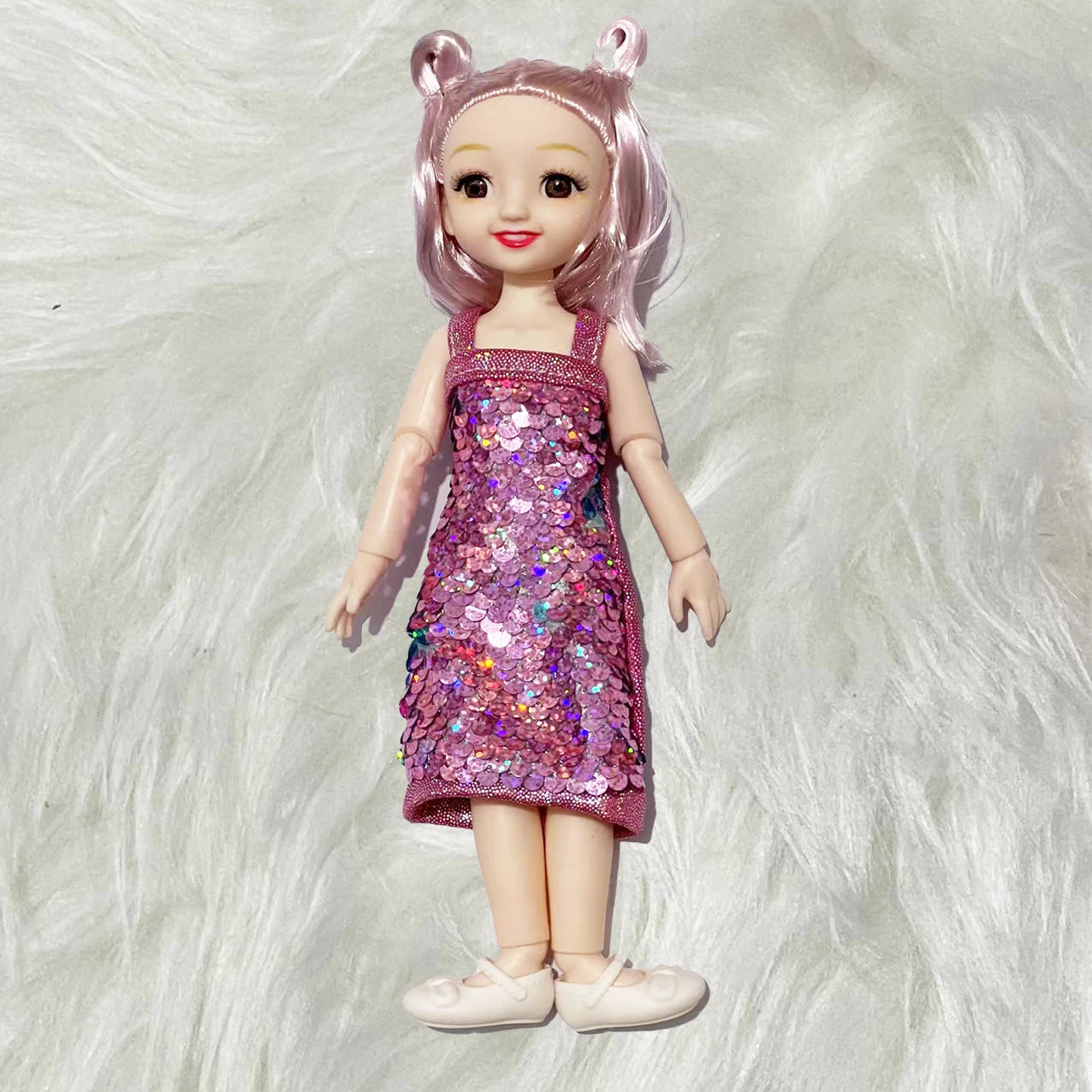 New Smile Face Doll 23cm Doll Dress Up Doll Clothes or Princess Doll Kids Girl Toy Birthday Gift Lol Doll BJD Doll