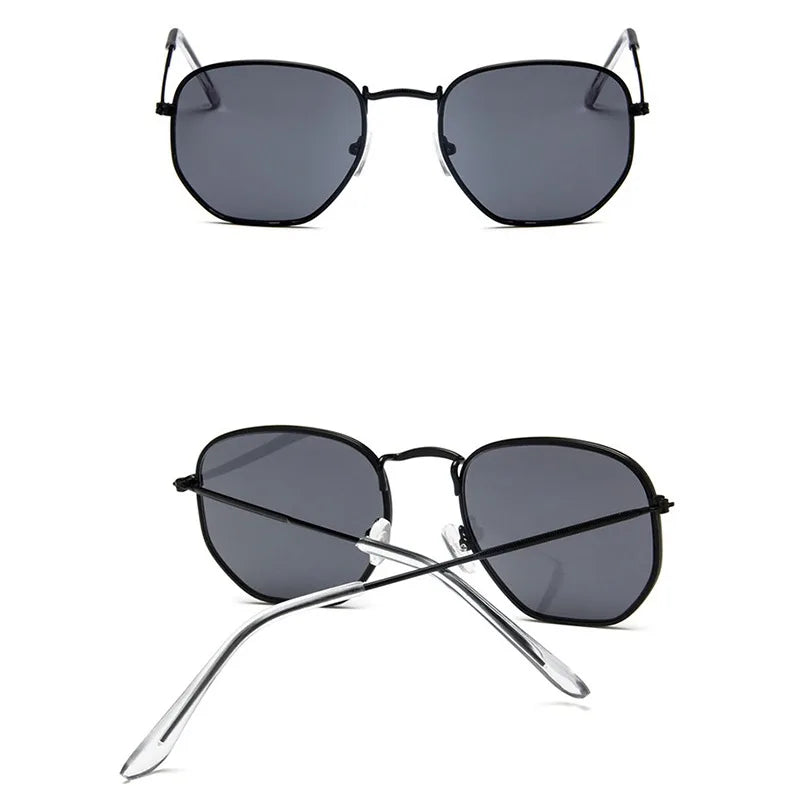 ONEVAN 2024 Vintage Square Sunglasses Women Brand Designer Sun Glasses Men/Women Retro Small Frame Metal Sunglass Shades Glasses